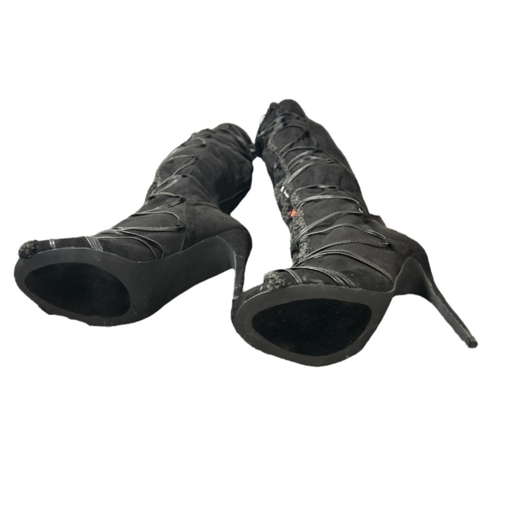 Suede Lace Up Boots - Picture 6 of 8